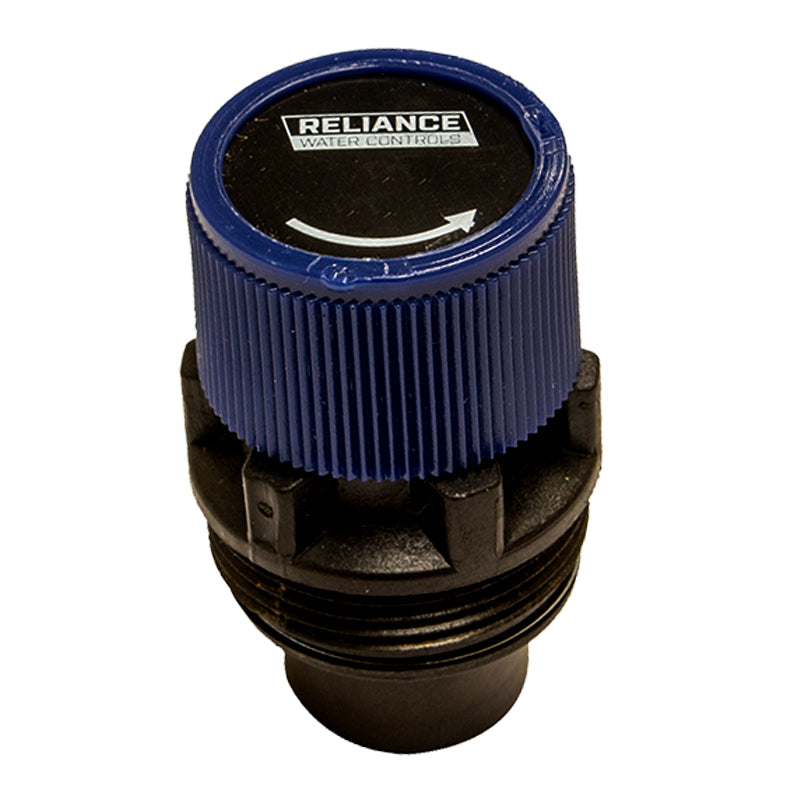 A blue Reliance 3.5 Bar pressure relief cartridge for household appliances.